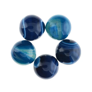 Agate Blue Banded Sphere - 5 Pack    from Stonebridge Imports