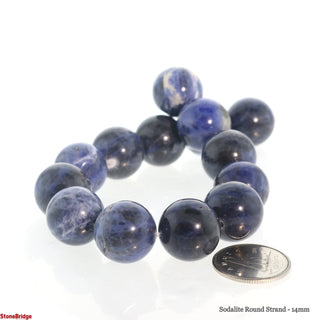 Sodalite A Bead Strand 7" - 14mm from Stonebridge Imports