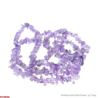 Amethyst Dark Chip Strands - 5mm to 8mm from Stonebridge Imports