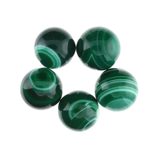Agate Green Banded Sphere - 5 Pack    from Stonebridge Imports