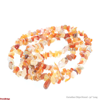 Carnelian A Bead Strand 32" - 3-5mm Chip from Stonebridge Imports