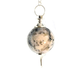 Rainbow Moonstone Ball and Point Pendulum - 3 Pack from Stonebridge Imports
