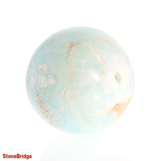 Caribbean Blue Calcite Sphere Medium #2 - 2 3/4" from Stonebridge Imports