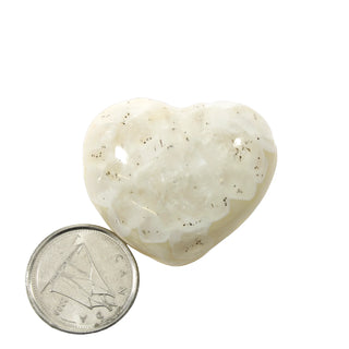 Agate Druzy Heart #1 - 1" to 1 1/2"    from Stonebridge Imports