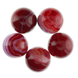 Agate Red Banded Sphere - 5 Pack    from Stonebridge Imports