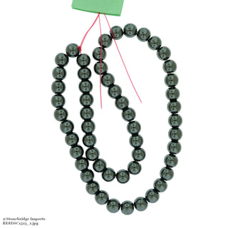 Hematite - Round Strand 8mm from Stonebridge Imports