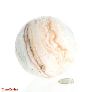 Caribbean Blue Calcite Sphere - Medium #3 - 2 3/4"    from Stonebridge Imports