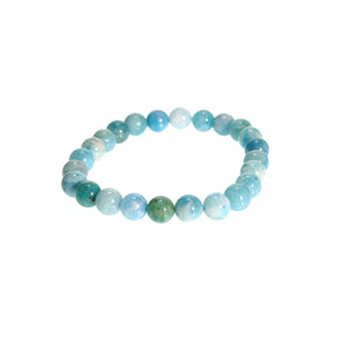 Hemimorphite Round Bracelet - 8mm from Stonebridge Imports