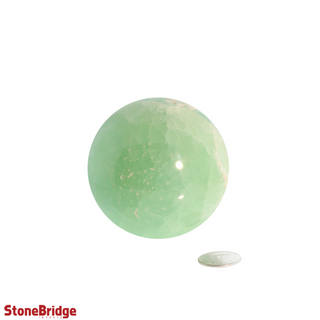 Pistachio Green Calcite Sphere from Stonebridge Imports