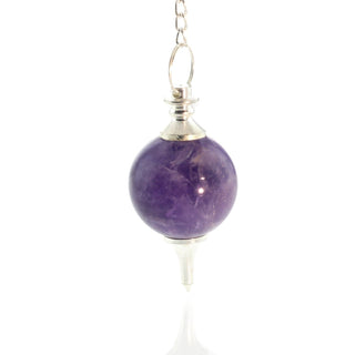 Amethyst Ball and Point Pendulum - 3 Pack from Stonebridge Imports
