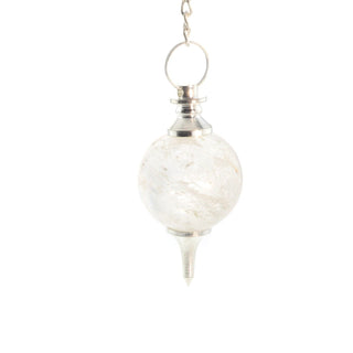 Clear Quartz Ball and Point Pendulum - 3 Pack from Stonebridge Imports