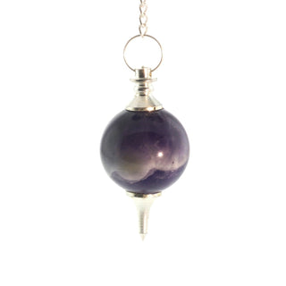 Amethyst Ball and Point Pendulum - 3 Pack from Stonebridge Imports