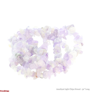 Light Amethyst Bead Strand 32" - 5-8mm Chip from Stonebridge Imports