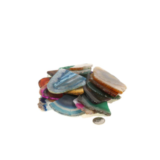 Agate Slice Tumbled Stones    from Stonebridge Imports