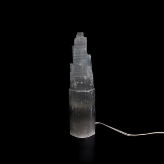 Selenite Tower Lamp - Extra Large 14” Tall    from Stonebridge Imports