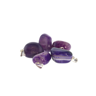 Agate Purple Tumbled Pendants - 5 Pack    from Stonebridge Imports