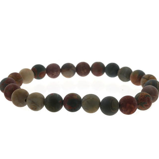 Picasso Jasper Bead Bracelet 8mm Matte from Stonebridge Imports