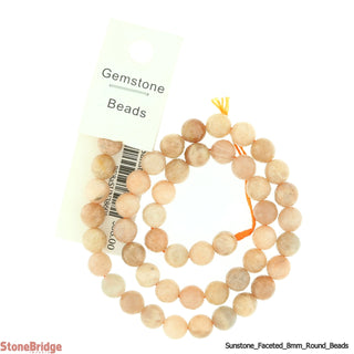 Multi-Colour Sunstone Bead Strand 15" - 8mm Faceted from Stonebridge Imports