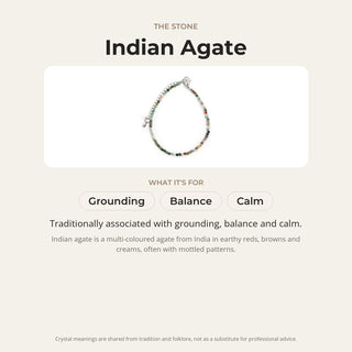Indian Agate stone card: what it is traditionally associated with, chakra and zodiac
