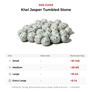Kiwi Jasper Tumbled Stone from Stonebridge Imports