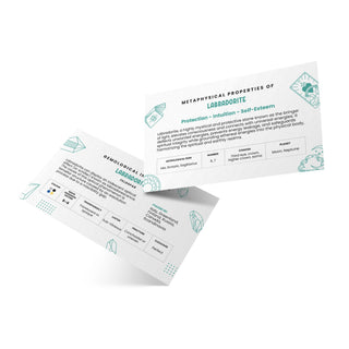 Stone Meaning Cards - Labradorite - 10 Pack from Stonebridge Imports