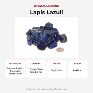 Lapis Lazuli A Tumbled Stones from Stonebridge Imports