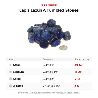 Lapis Lazuli A Tumbled Stones from Stonebridge Imports