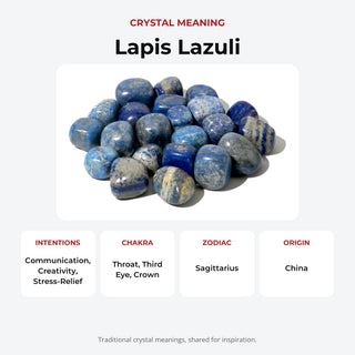 Lapis Lazuli B Tumbled Stones from Stonebridge Imports