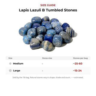 Lapis Lazuli B Tumbled Stones from Stonebridge Imports