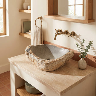 Soapstone Sink Unique #3 - 19" Wide from Stonebridge Imports