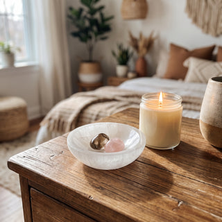Selenite Bowl - Round 4" from Stonebridge Imports