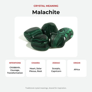 Malachite A Tumbled Stones from Stonebridge Imports