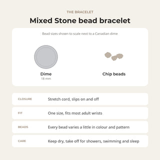 Mix Stone Chip Bracelet from Stonebridge Imports