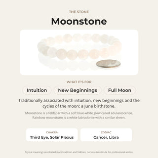 Moonstone Bead Bracelet from Stonebridge Imports