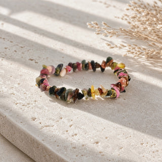 Multi Colour Tourmaline Chip Bracelet from Stonebridge Imports