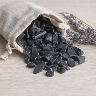 Obsidian Black Tumbled Stones - Semi Polished from Stonebridge Imports