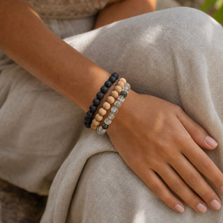 Phantom Quartz Green Round Bracelet - 8mm from Stonebridge Imports
