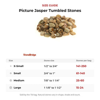 Picture Jasper Tumbled Stones from Stonebridge Imports