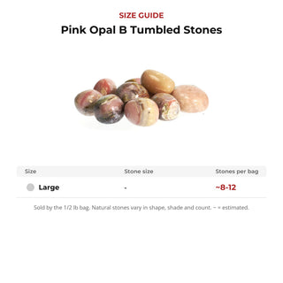 Pink Opal B Tumbled Stones from Stonebridge Imports