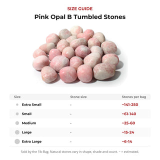 Pink Opal B Tumbled Stones from Stonebridge Imports