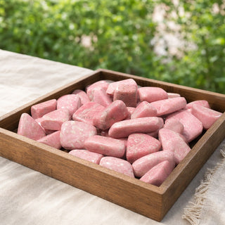 Pink Thulite Tumbled Stones from Stonebridge Imports