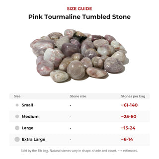 Pink Tourmaline Tumbled Stone from Stonebridge Imports