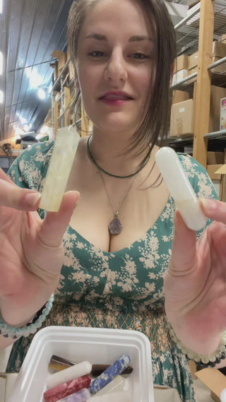 Jasper, Quartz, Tiger Eye Chakra Wand/Tower OTT Bundle from Stonebridge Imports