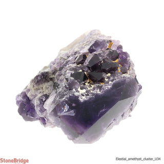 Amethyst Elestial Quartz Cluster U#34 - 9"    from Stonebridge Imports