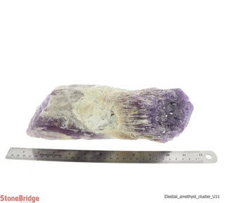 Amethyst Elestial Quartz Cluster U#11 - 12"    from Stonebridge Imports