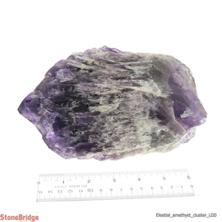 Amethyst Elestial Quartz Cluster U#20" - 7 3/4"    from Stonebridge Imports
