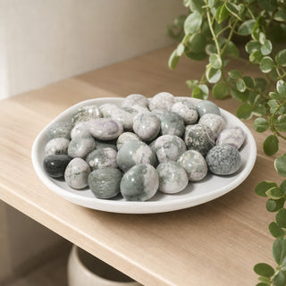 Purple and Green Jade Tumbled Stones from Stonebridge Imports