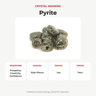 Pyrite Geode Tumbled Stones - Peru from Stonebridge Imports