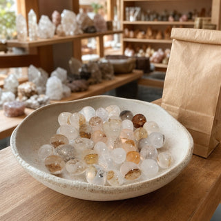 Quartz with Dendrite Tumbled Stones from Stonebridge Imports