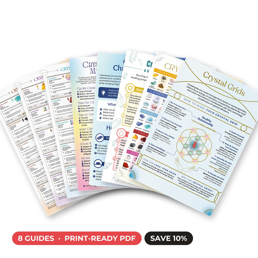 QuickStudy Guide 2.0 - Crystal Shop Essentials Bundle (PDF Files)